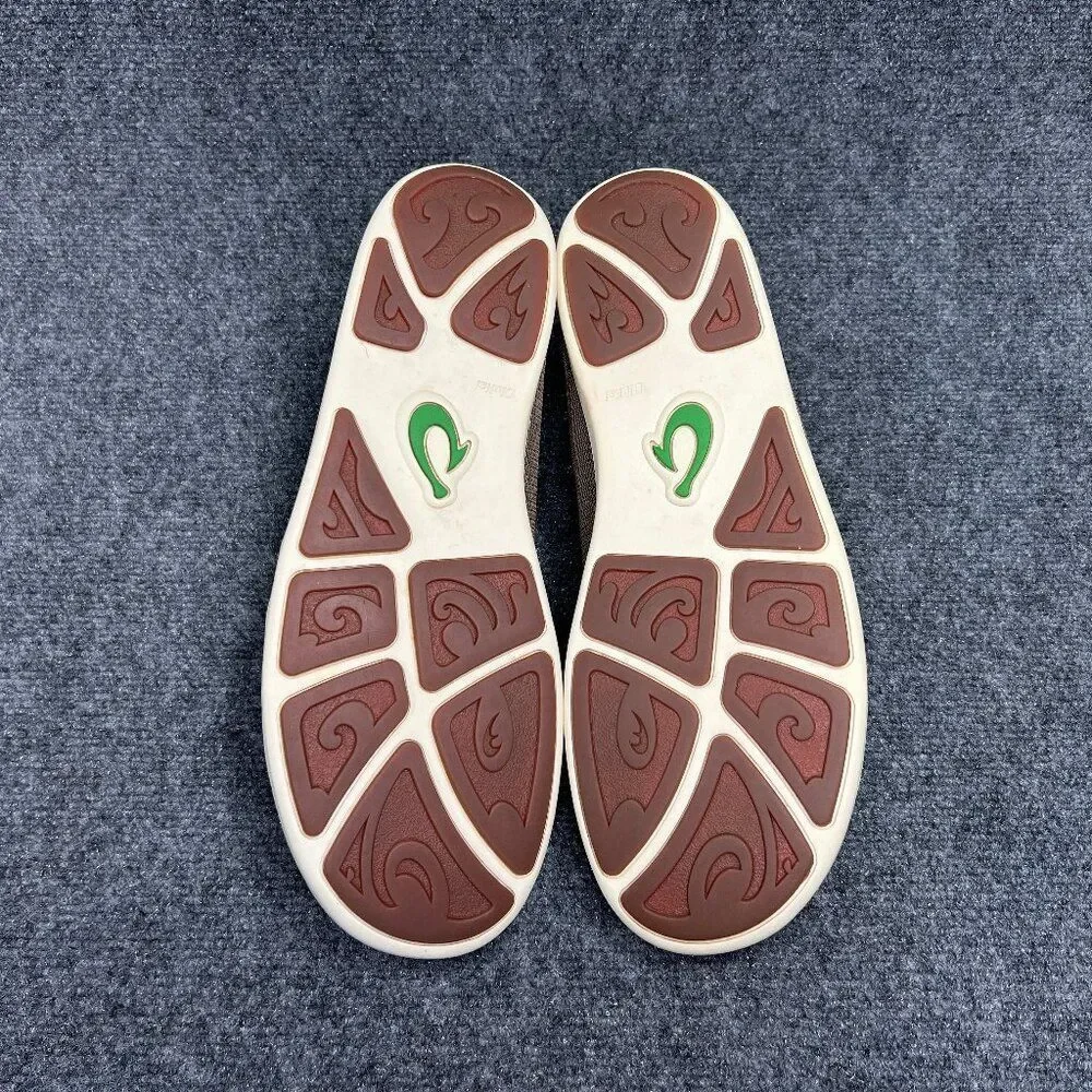 OluKai Nohea Mesh Shoes Men's Size 12 Brown Convertible‎ Slip On Comfort Loafers